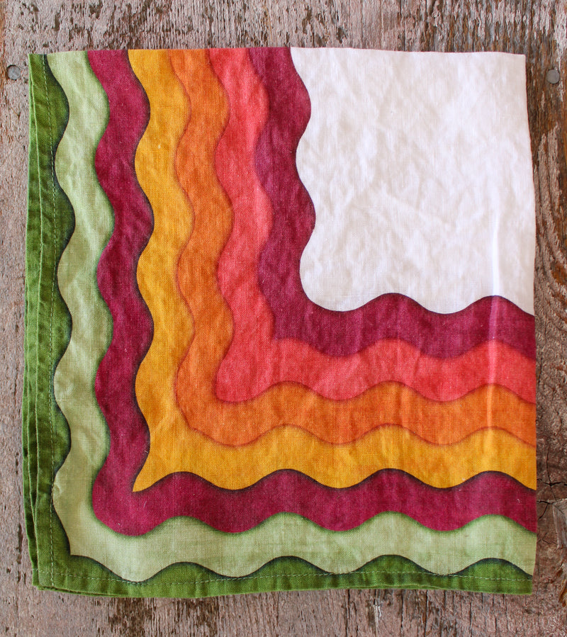 Earthy Rainbow Linen Napkin