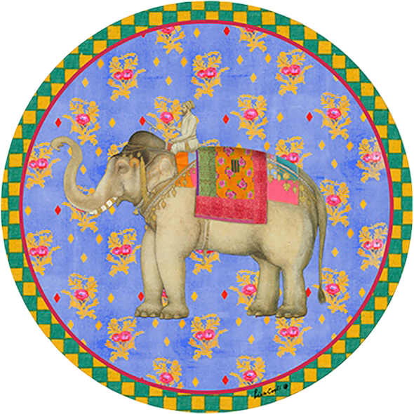 Elephant Placemat - Pervinch