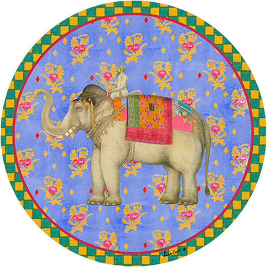 Elephant Placemat - Pervinch