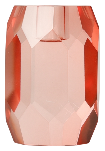 Gem Crystal Candleholder - Orange