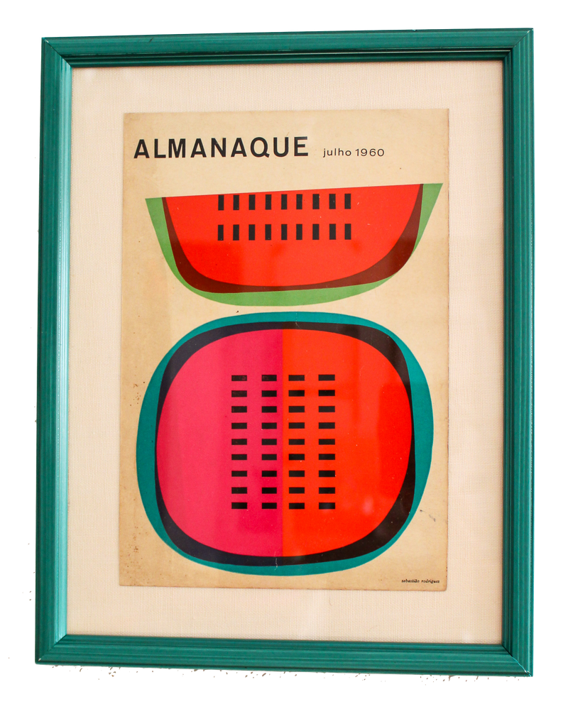 Framed Almanaque Magazine Cover - July 1960