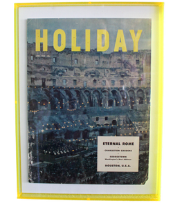 Framed Holiday Magazine Cover - April 1952, "Rome"