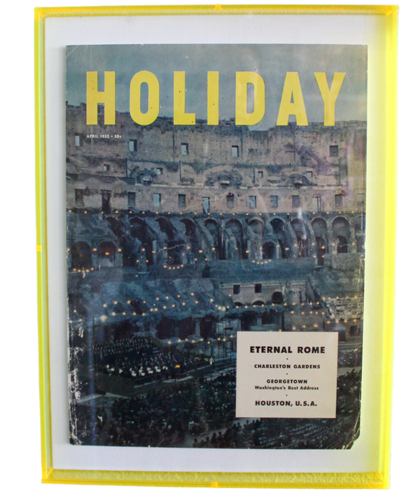 Framed Holiday Magazine Cover - April 1952, "Rome"