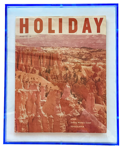 Framed Holiday Magazine Cover - August 1953, "Utah"