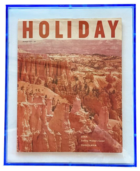 Framed Holiday Magazine Cover - August 1953, "Utah"