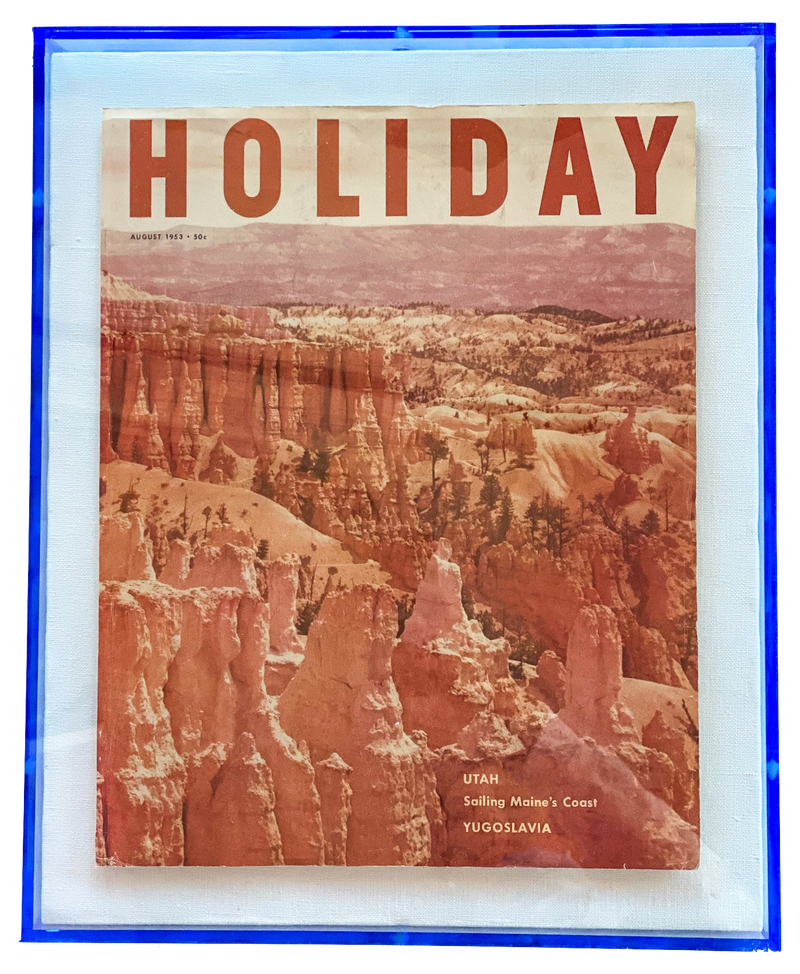 Framed Holiday Magazine Cover - August 1953, "Utah"