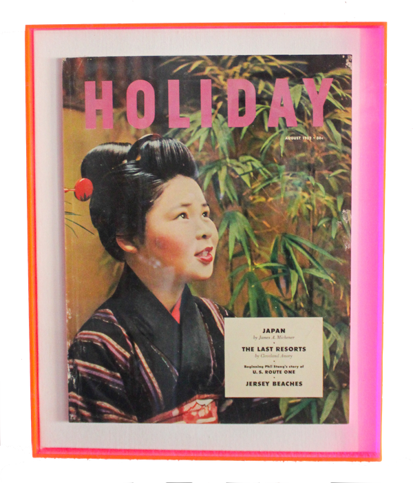 Framed Holiday Magazine Cover - August 1952, "Japan" (Orange Frame)