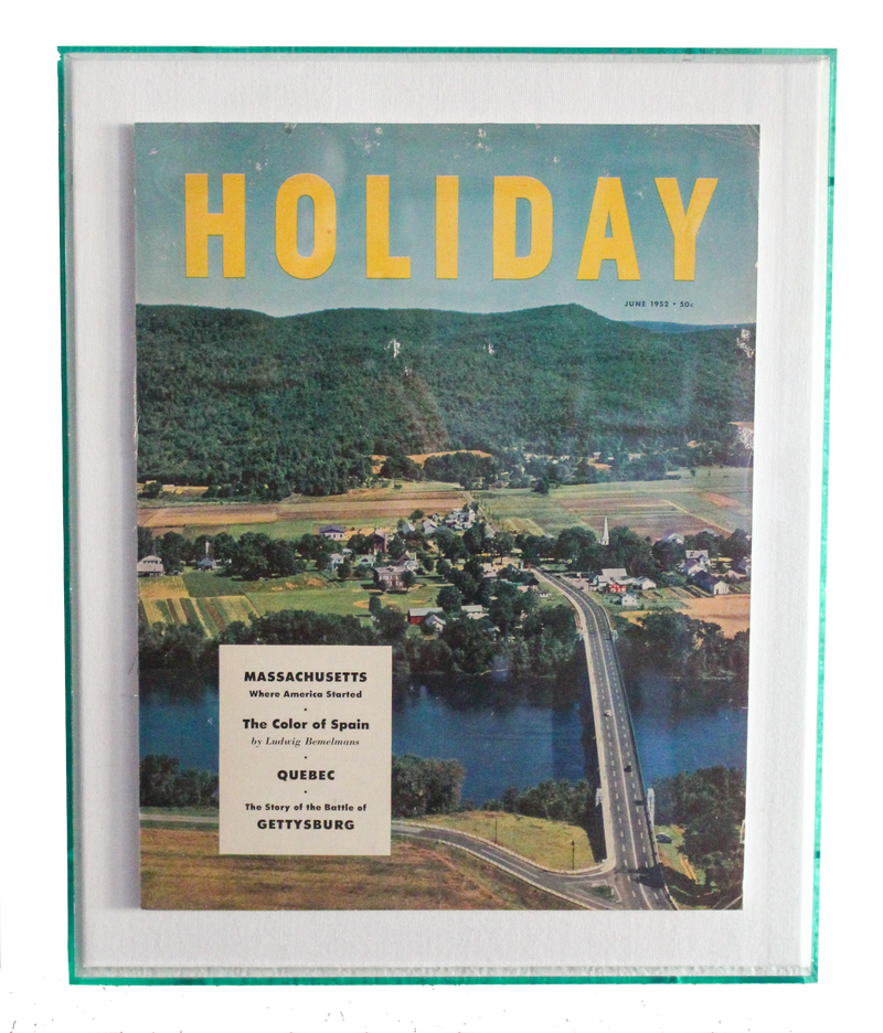 Framed Holiday Magazine Cover - June 1952, "Massachusetts"