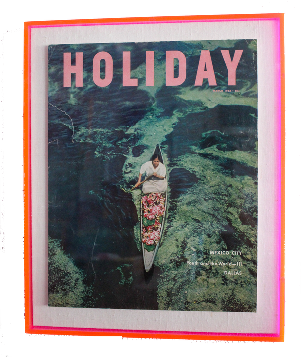 Framed Holiday Magazine Cover - March 1953, "Mexico City"