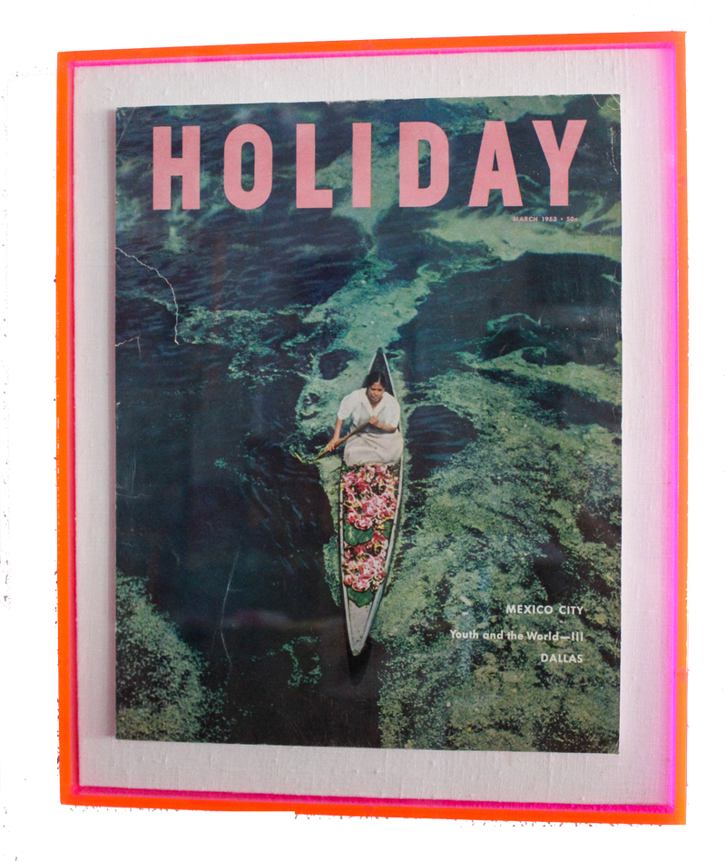 Framed Holiday Magazine Cover - March 1953, "Mexico City"
