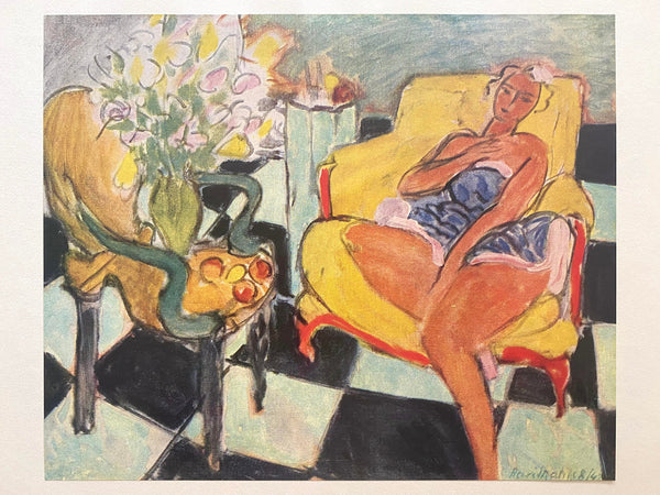 Framed 1946 Matisse First Edition Lithograph - "Danseuse Assise Dans Un Fauteuil"