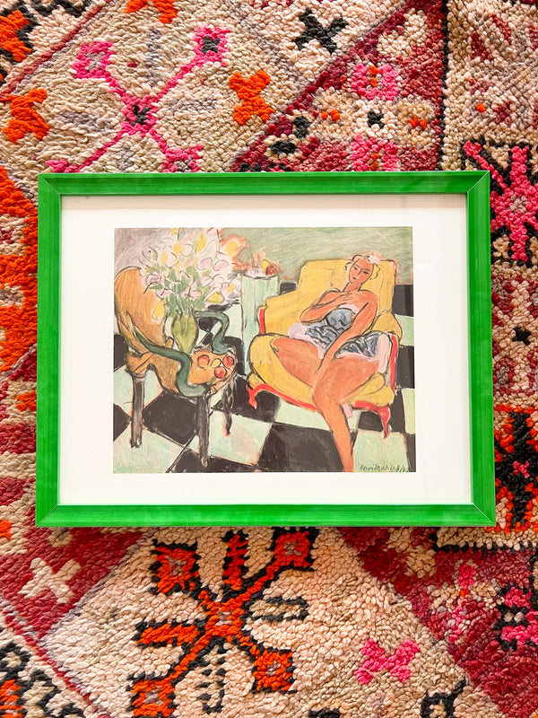 Framed 1946 Matisse First Edition Lithograph - "Danseuse Assise Dans Un Fauteuil"