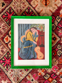 Framed 1946 Matisse First Edition Lithograph - "Femme Assise Et Guitare"