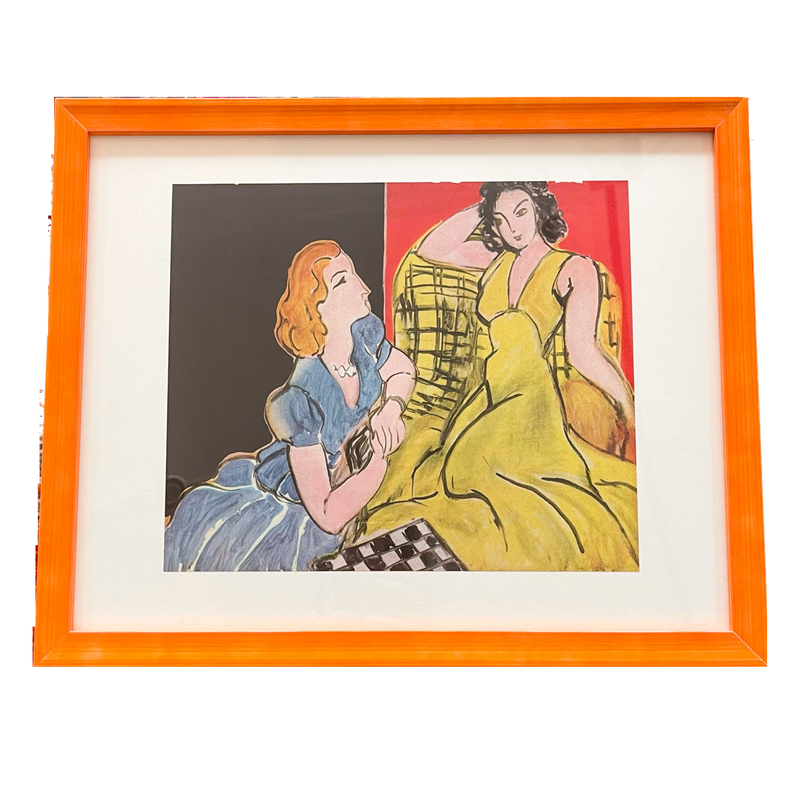 Framed 1946 Matisse First Edition Lithograph - "La Conversation"