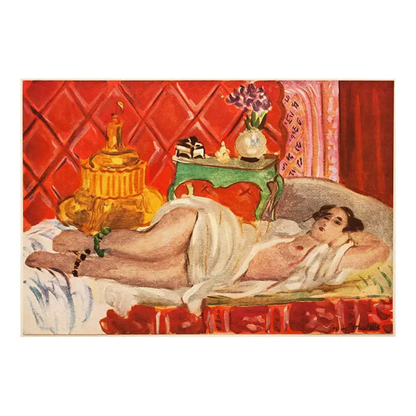 Framed 1946 Matisse First Edition Lithograph - "Red Odalisque"