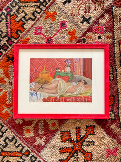 Framed 1946 Matisse First Edition Lithograph - "Red Odalisque"
