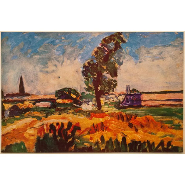 Framed 1946 Matisse First Edition Lithograph - "Toulouse Landscape"
