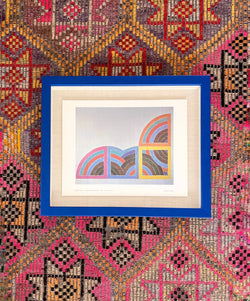 Framed 1968 Frank Stella Print - "Study for Painting (Untitled)"