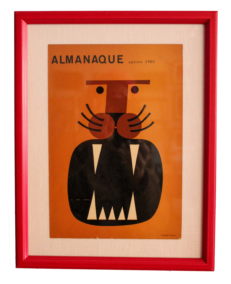 Framed Almanaque Magazine Cover - August 1960