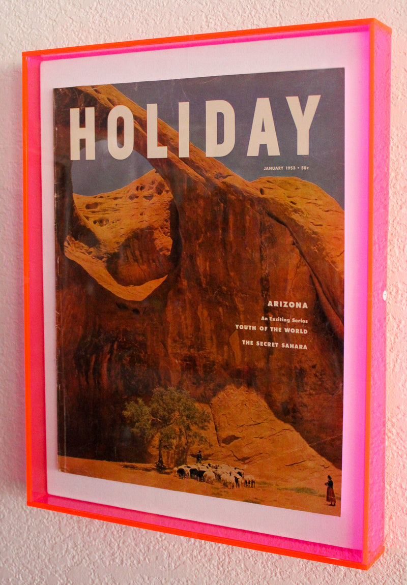 Framed Holiday Magazine Cover - January 1953, "Arizona"