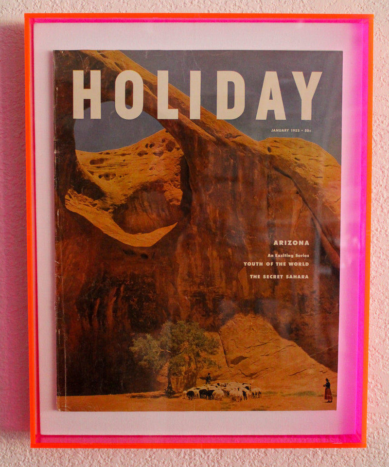 Framed Holiday Magazine Cover - January 1953, "Arizona"
