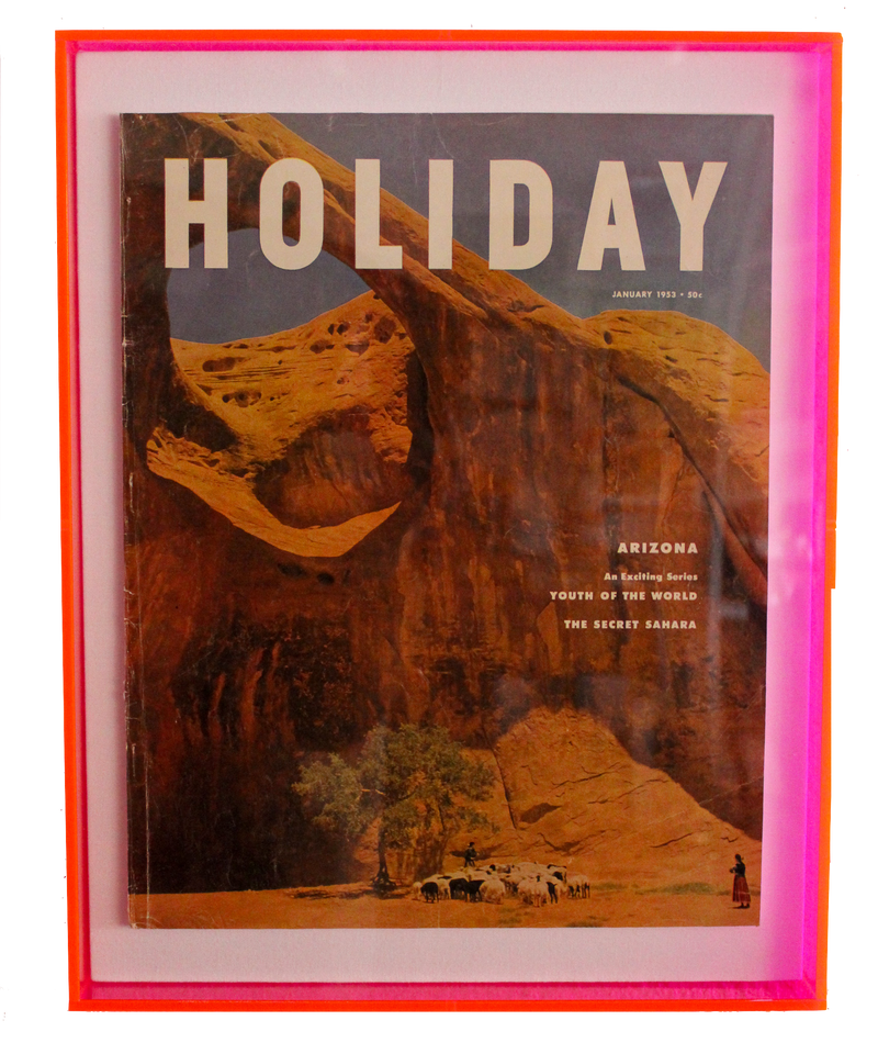 Framed Holiday Magazine Cover - January 1953, "Arizona"