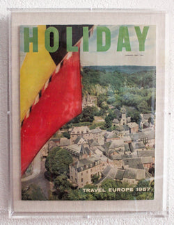Framed Holiday Magazine Cover - January 1957, "Travel Europe"