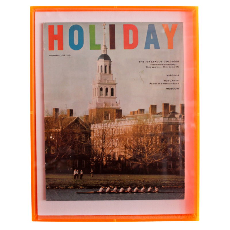 Framed Holiday Magazine Cover - November 1955, "The Ivy League"