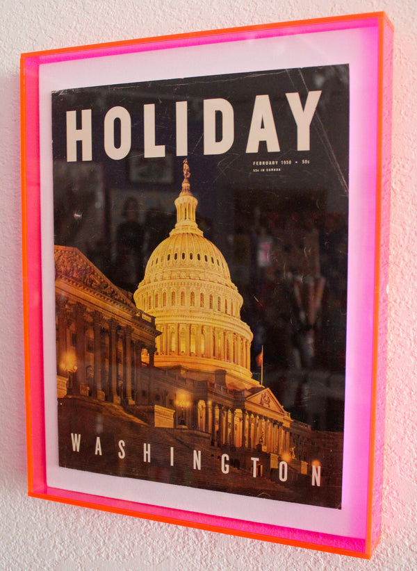 Framed Holiday Magazine Cover - February 1950, "Washington, DC"