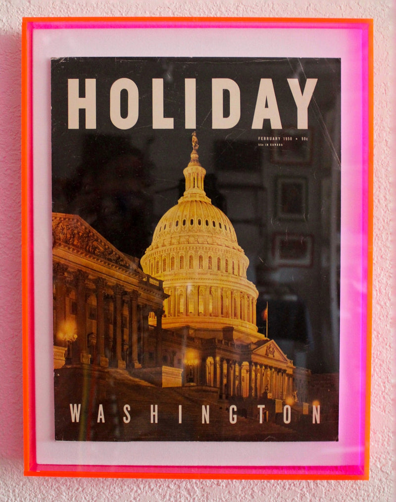 Framed Holiday Magazine Cover - February 1950, "Washington, DC"