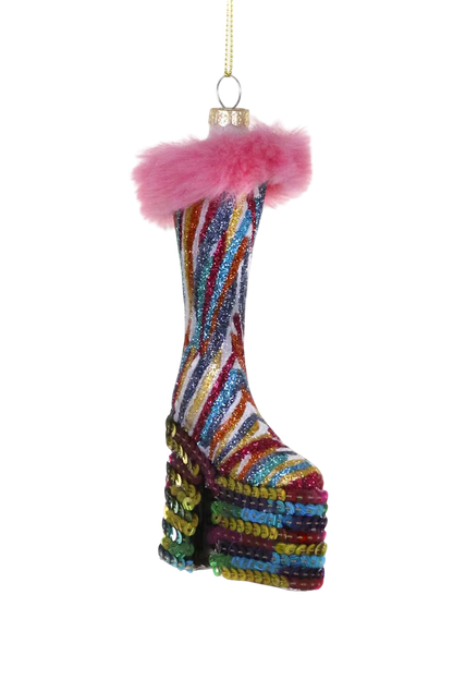 Platform Disco Boot Ornament