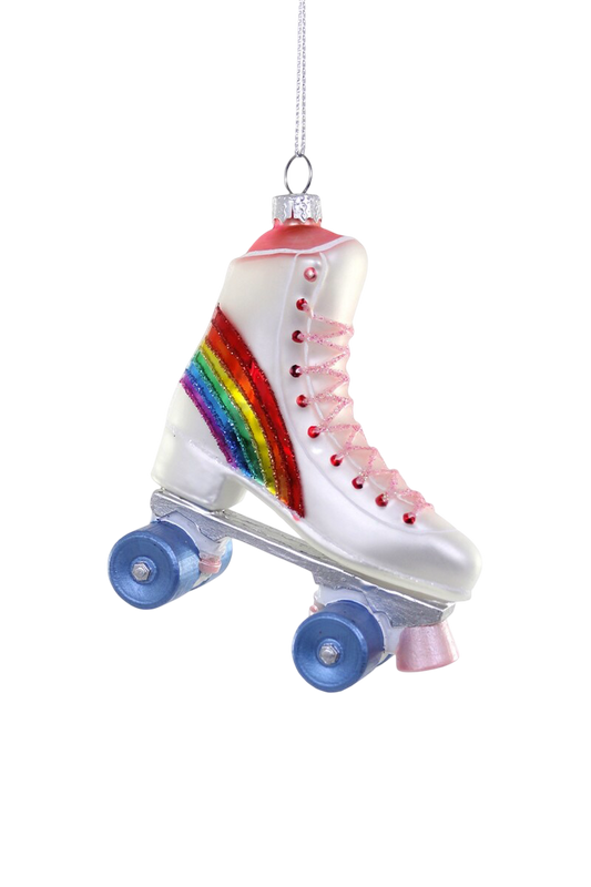 Rainbow Rollerskate Ornament