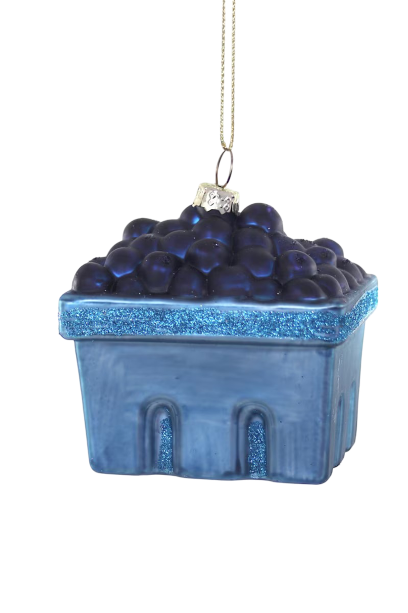 Farmstand Blueberries Basket Ornament