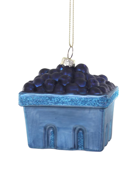 Farmstand Blueberries Basket Ornament