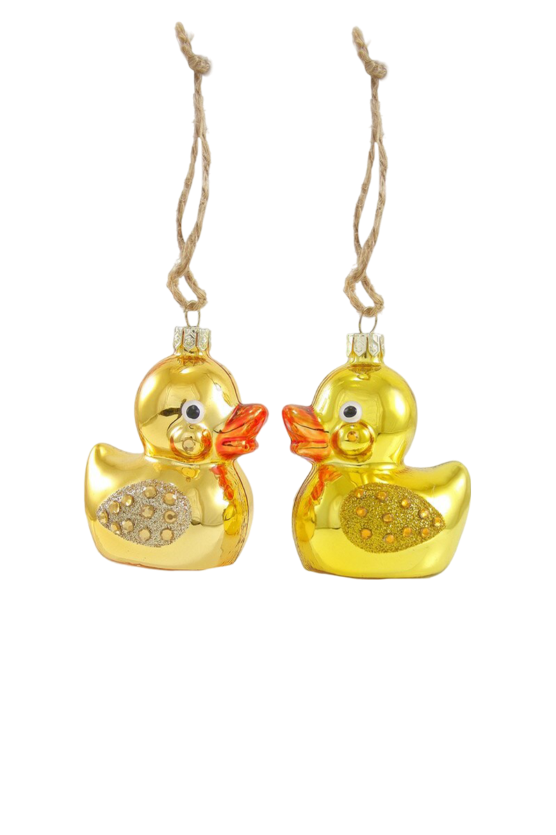 Rhinestone Rubber Ducky Ornament