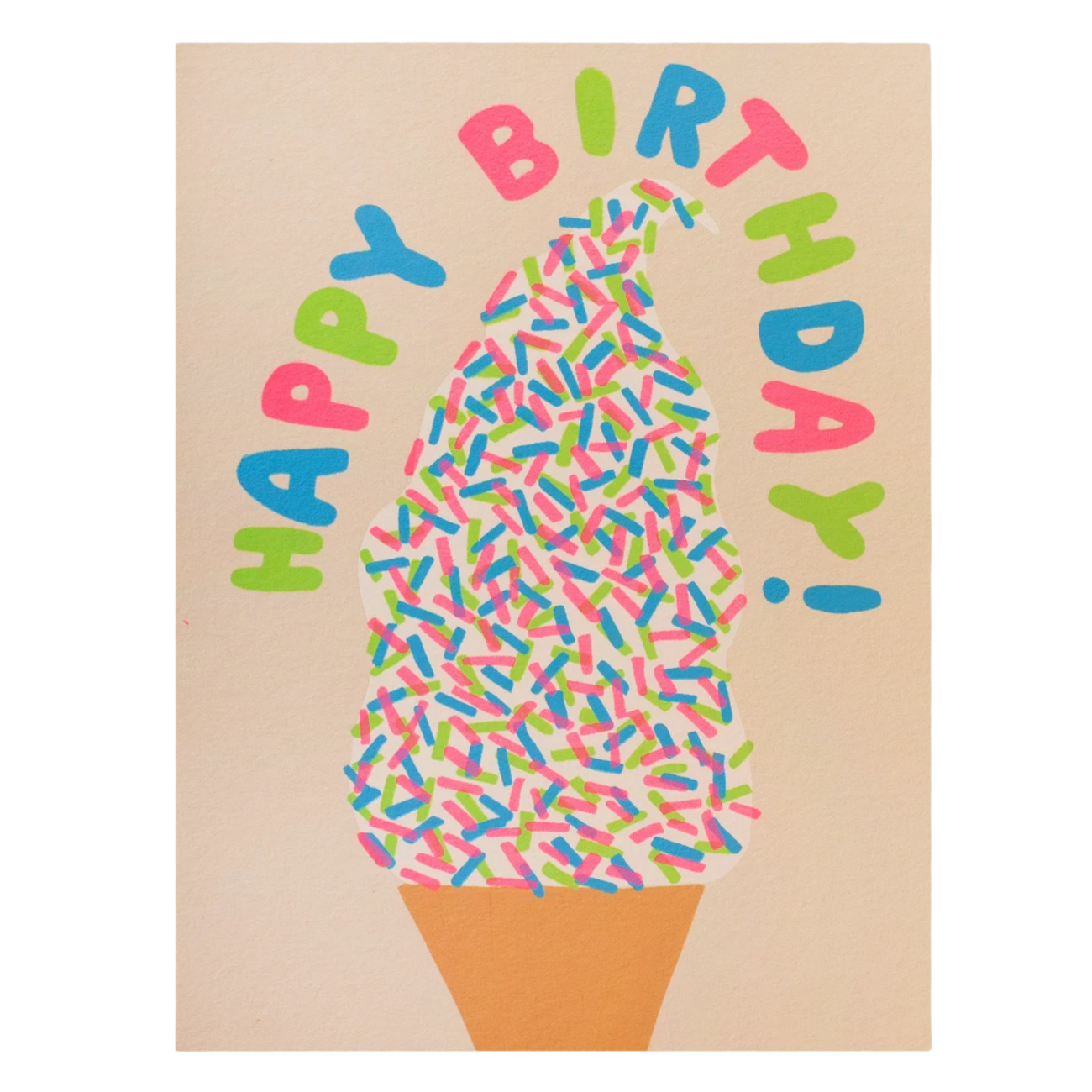 Birthday Ice Cream Cone Card