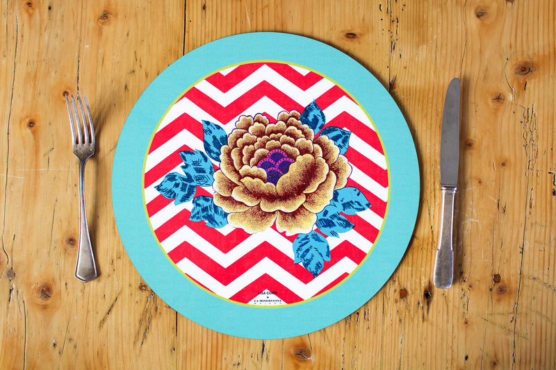 Glory Zig Zag Placemat - Red