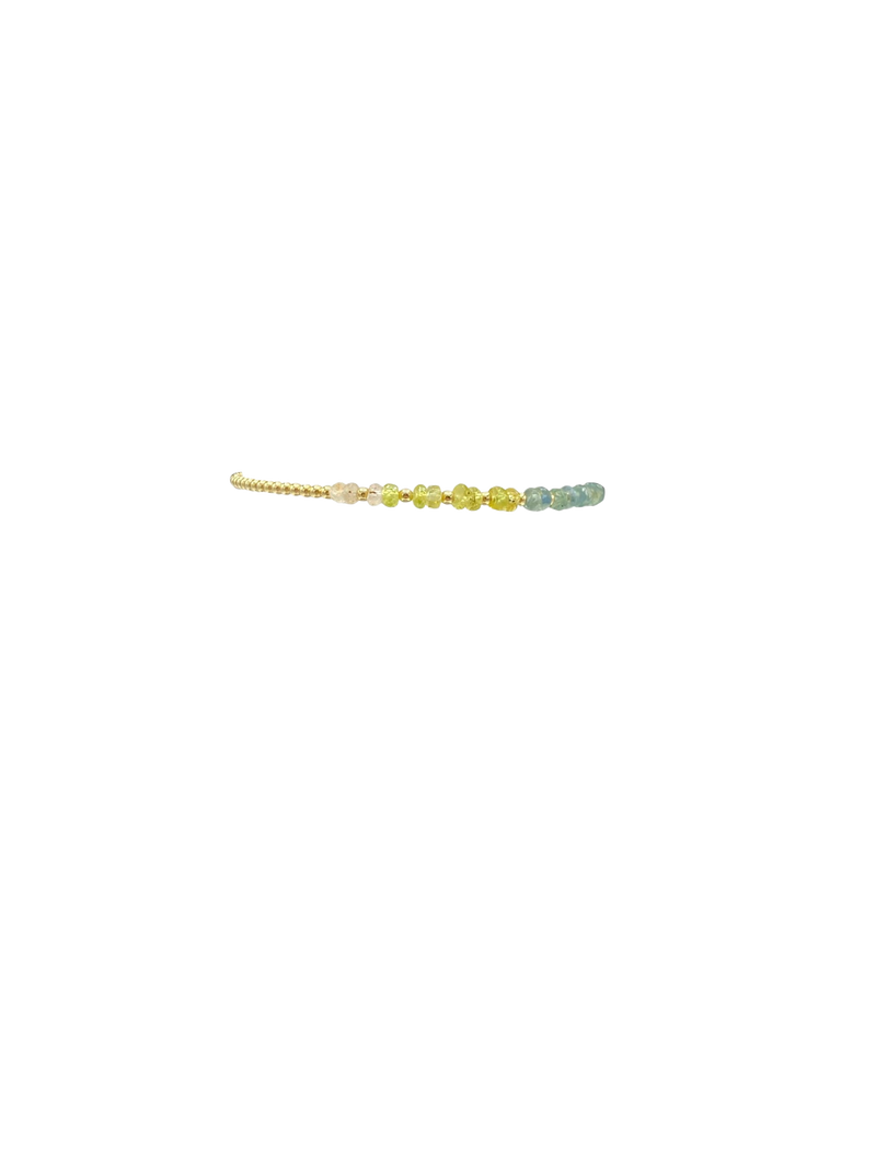 Gold Filled Ball Bracelet 2mm - Laguna Ombre
