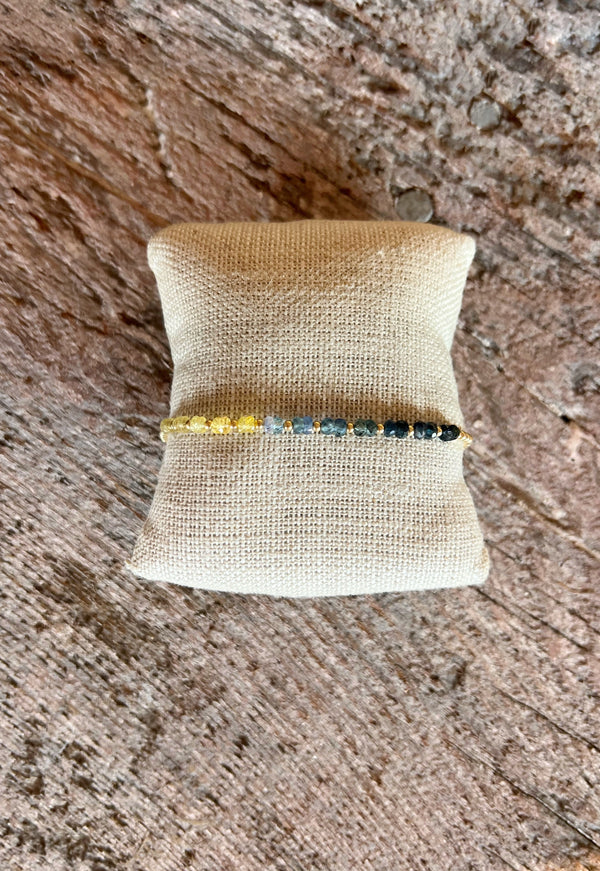Gold Filled Ball Bracelet 2mm - Laguna Ombre