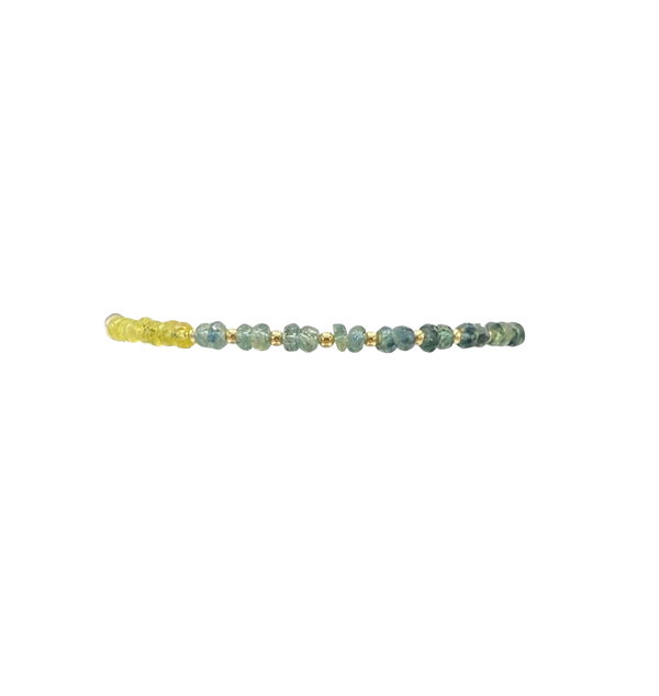 Gold Filled Ball Bracelet 2mm - Laguna Ombre