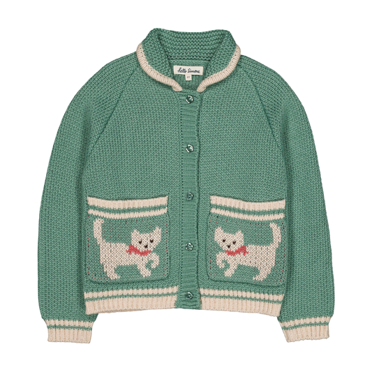 Grizzly Cardigan - Kitty Aqua