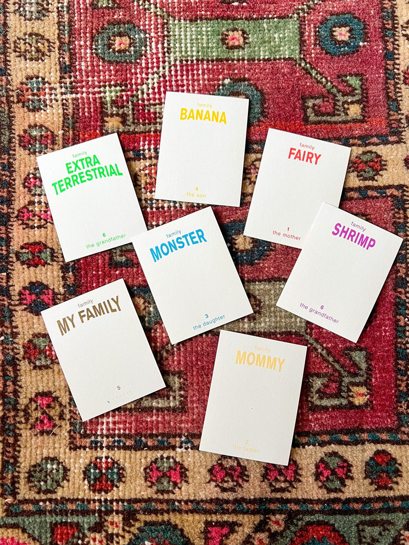 Happy Families - A Card Game to Illustrate