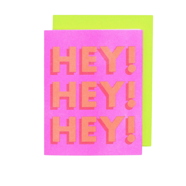 Hey! Hey! Hey! Risograph Card