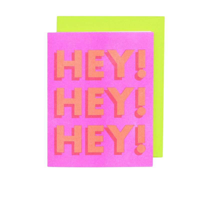 Hey! Hey! Hey! Risograph Card