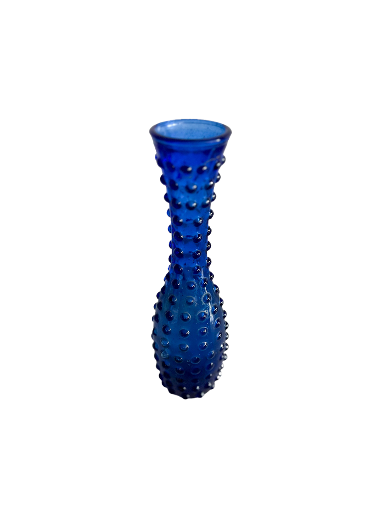 Blue Hobnail Vase