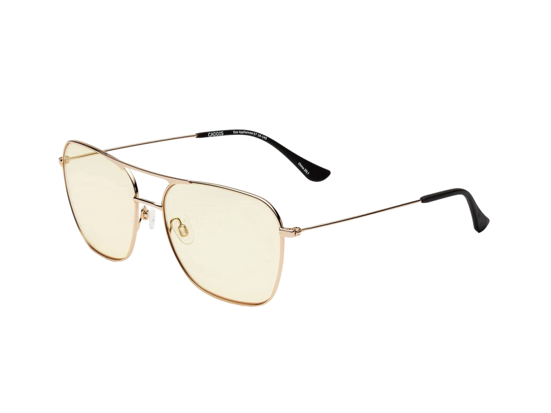 Hooper Readers & Blue Blocking Glasses - Polished Gold Yellow