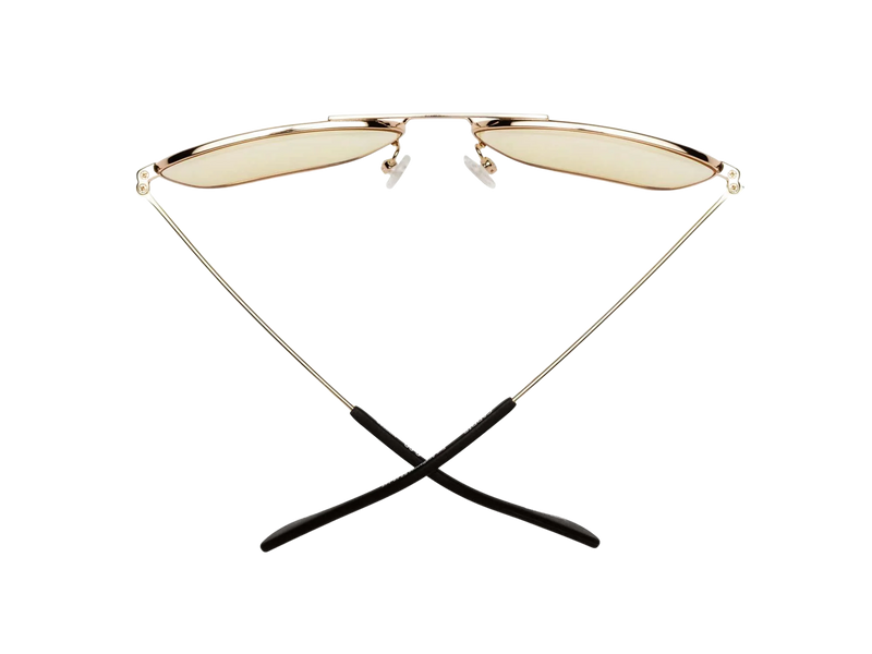 Hooper Readers & Blue Blocking Glasses - Polished Gold Yellow
