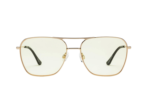Hooper Readers & Blue Blocking Glasses - Polished Gold Yellow