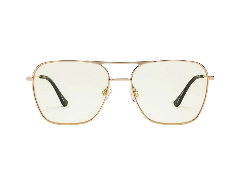 Hooper Readers & Blue Blocking Glasses - Polished Gold Yellow