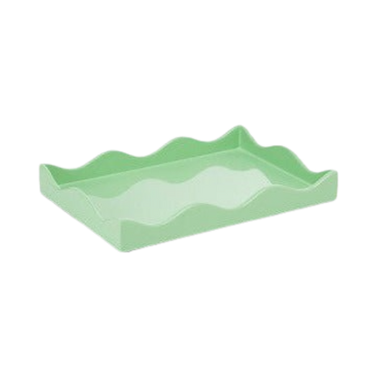 Rita Konig Belles Rives Lacquer Tray - Lyford Green